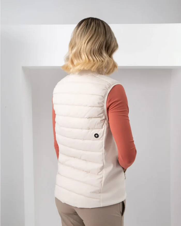 Chaleco Polar Blanco Marfil - Image 2