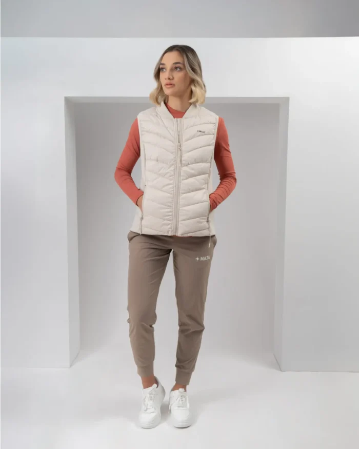 Chaleco Polar Blanco Marfil - Image 4