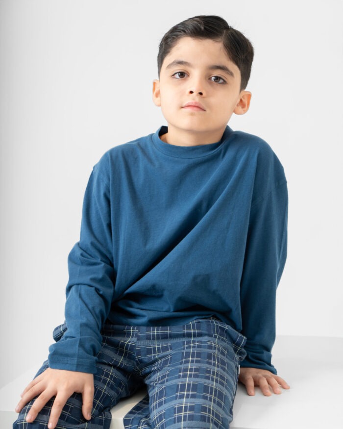 Pijama Confort Navideño Azul KIDS