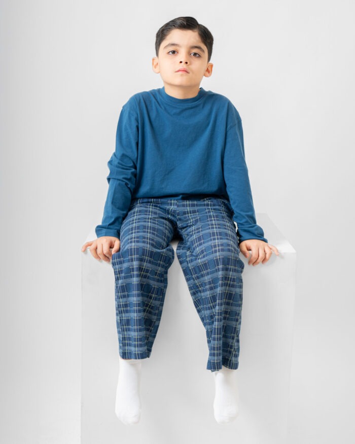 Pijama Confort Navideño Azul KIDS - Image 3
