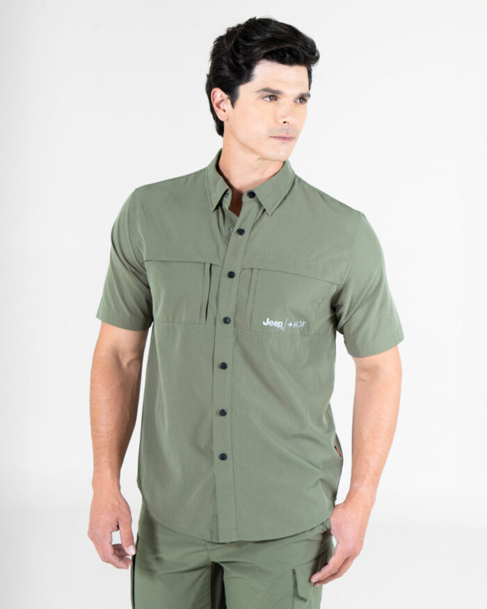 Camisa Fishing JEEP® x MAJA® Outdoor Cherokee Manga Corta