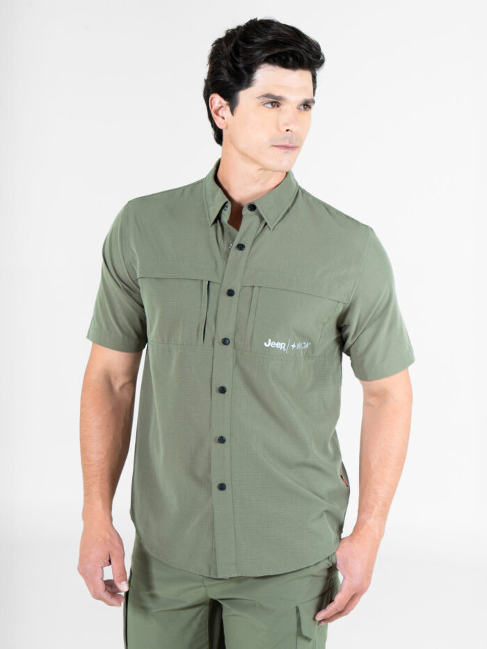 Camisa Fishing JEEP® x MAJA® Outdoor Cherokee Manga Corta